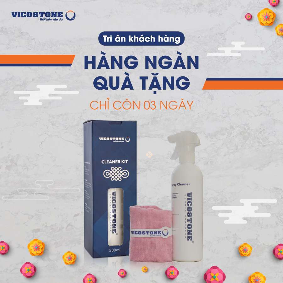 Dung dịch vệ sinh đá Vicostone cleaner tại Ninh Bình